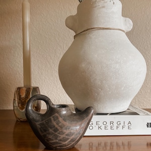 Santo Domingo Pottery,Black Glaze Pottery,Vase,Southwestern Pottery,Vase,Native American Pottery,Santa Clara Pottery,Black Vase,Black Pot