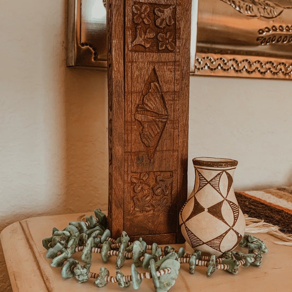 Vintage carved wooden box,box,hand carved wooden box,Jewelry Box,Jewelry Storage,Decorative Box,Handmade,India,Ornate Wood Box