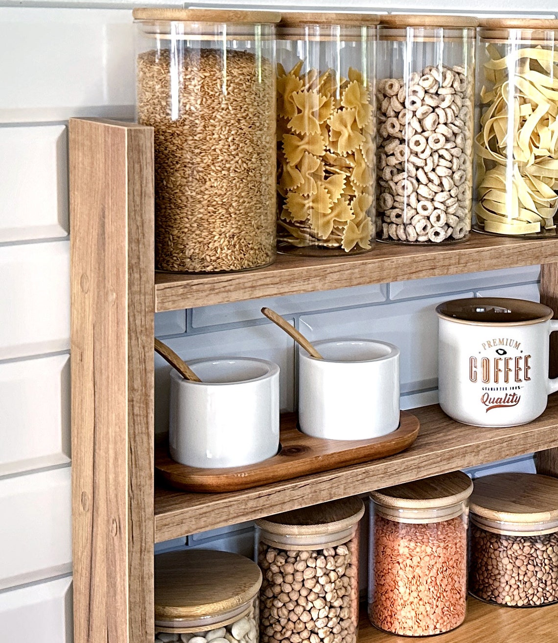 Kitchen Counter Shelf, Countertop Spice Rack, Kitchen Countertop Shelf ...