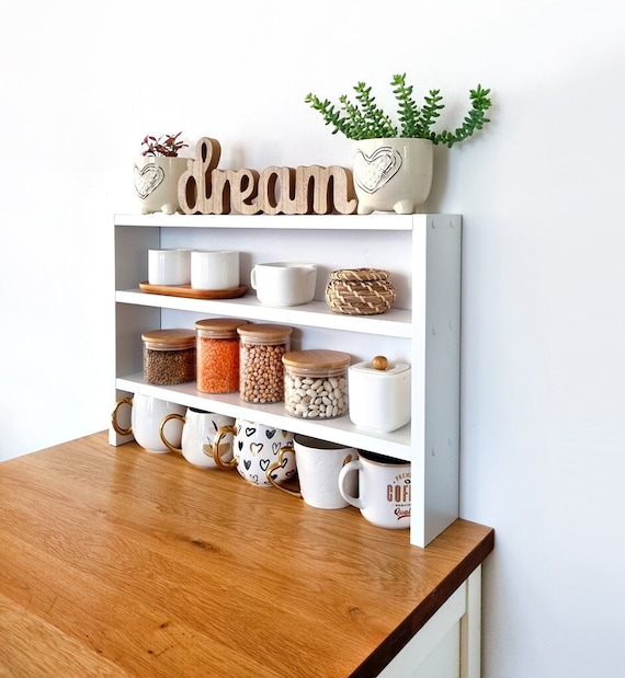 Étagère À Épices Étagère De Rangement De Comptoir,Double Couche Grand Étagère À Épices Étagère