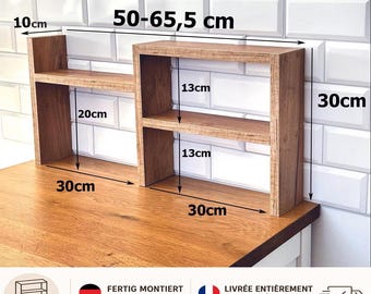 Aanrecht plank, aanrecht kruidenrek, aanrecht plank, plank rek aanrechtblad organisator, moderne boerderij keuken decor