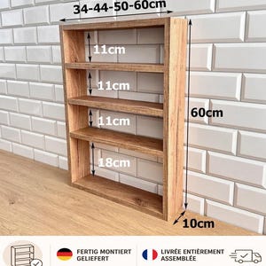 Kitchen Countertop Shelf, Spice Rack Organizer, Freestanding Storage Shelf