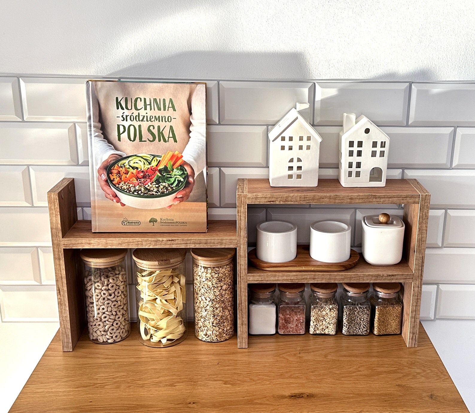 Kitchen Counter Shelf, Countertop Spice Rack, Kitchen Countertop Shelf ...