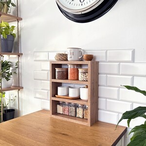 Kitchen Counter Shelf, Countertop Spice Rack, Kitchen Countertop Shelf ...