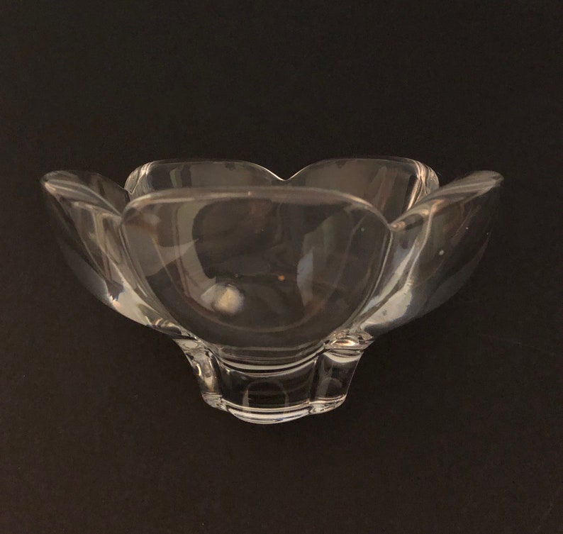 Buy Mid Century Fluted Crystal Bowl Nuts Candy Decorative Glass Online