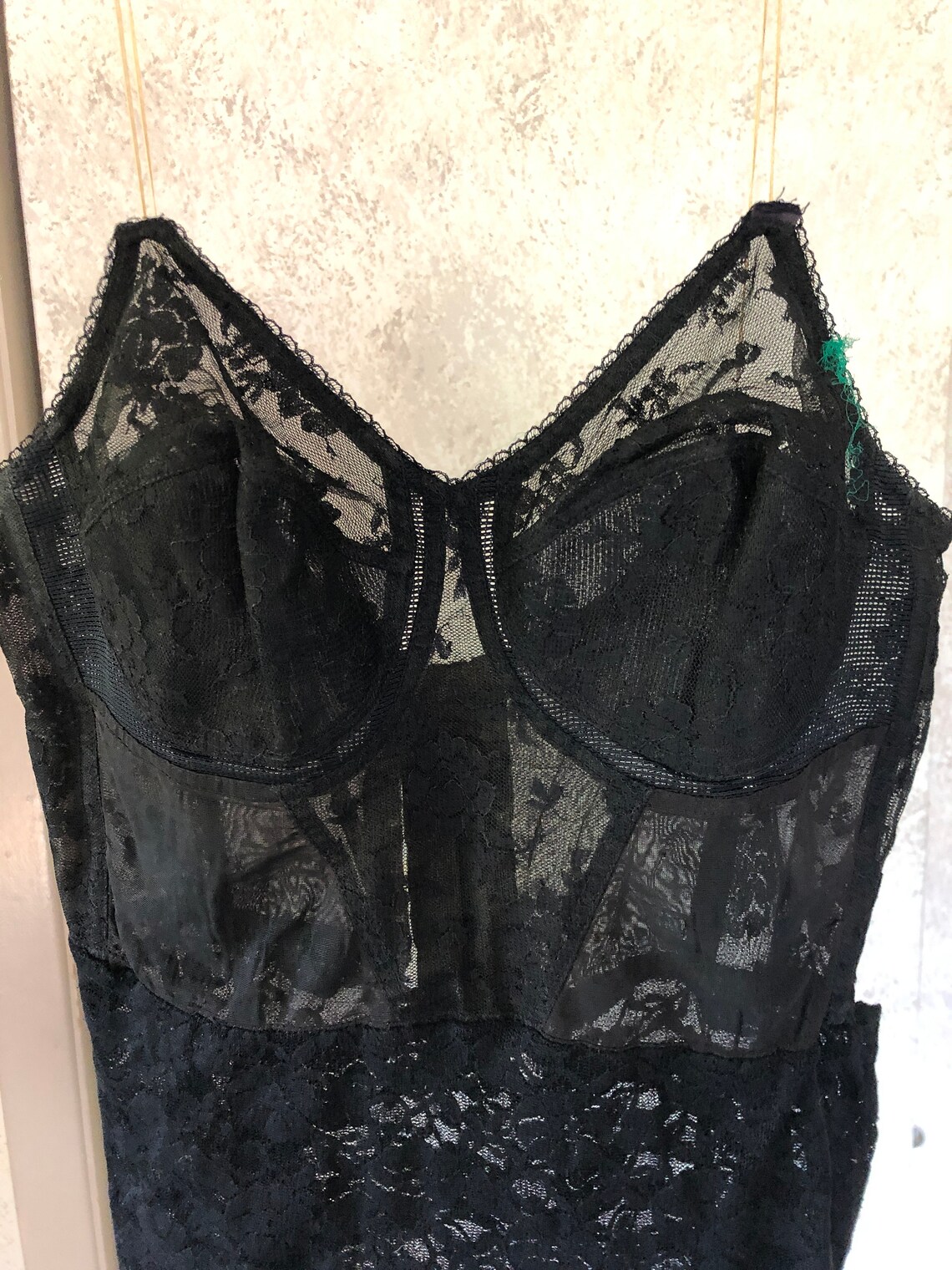 Vintage black lace strapless bustier bra corset 1950's | Etsy