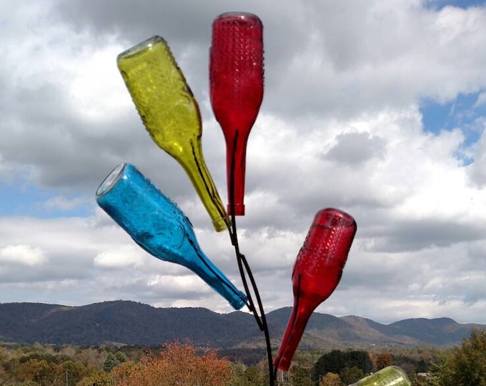 Bottle Branch, Bottle Tree, Metal Bottle Tree, Bottle Tree Garden Decor