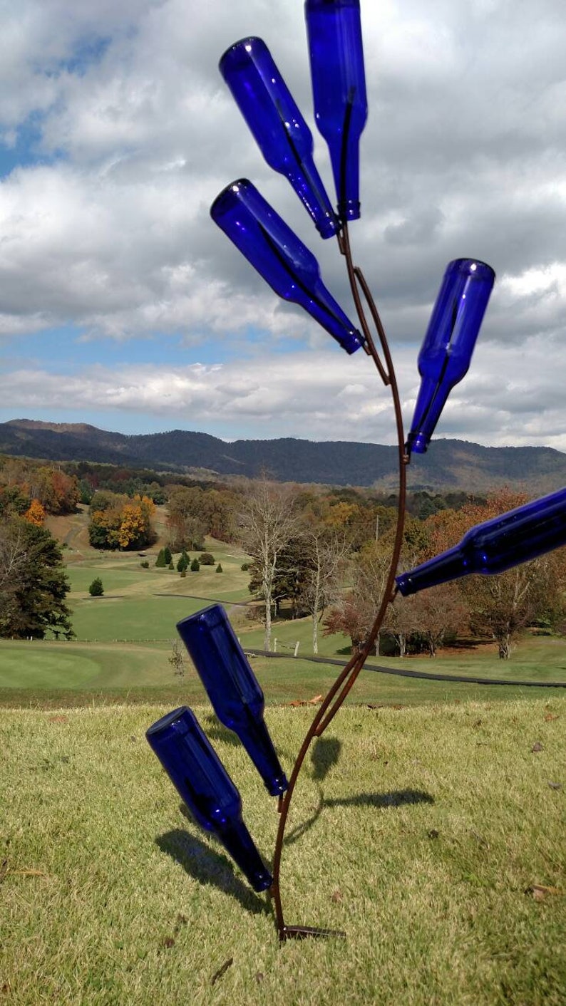 Bottle Branch Bottle Tree Metal Bottle Tree Bottle Tree Etsy