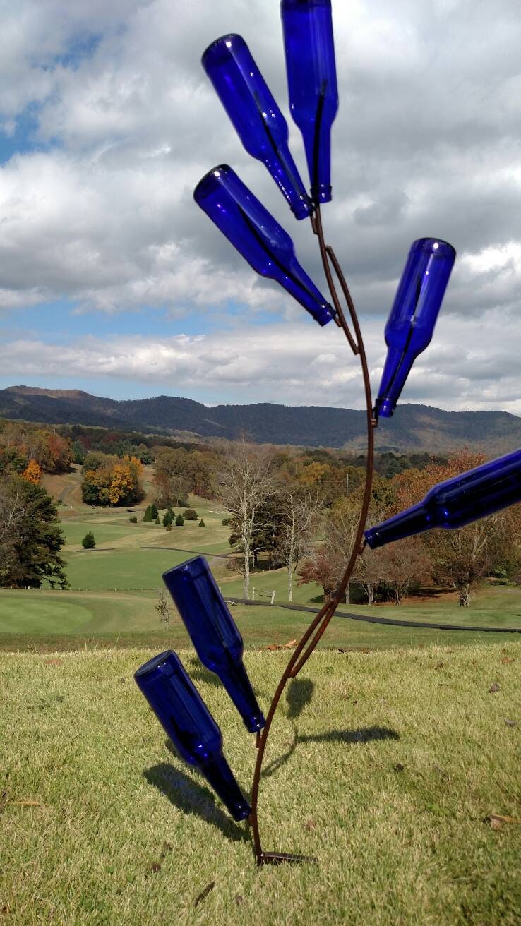 Bottle Branch Bottle Tree Metal Bottle Tree Bottle Tree Etsy