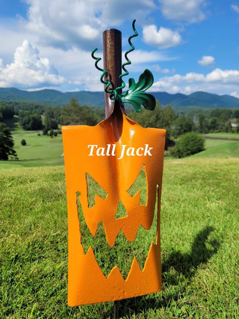 Pumpkin Yard Stake Halloween Yard Art Halloween Decor Etsy