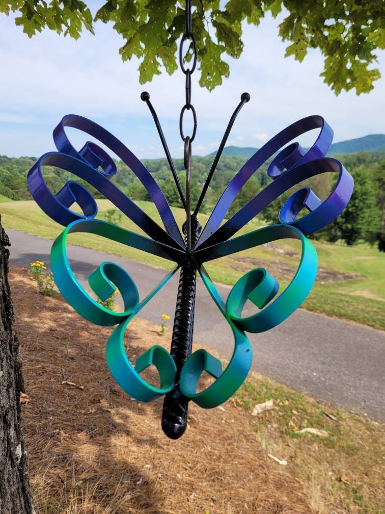 Metal Butterfly Garden Art Butterfly Steel Butterfly Yard Etsy