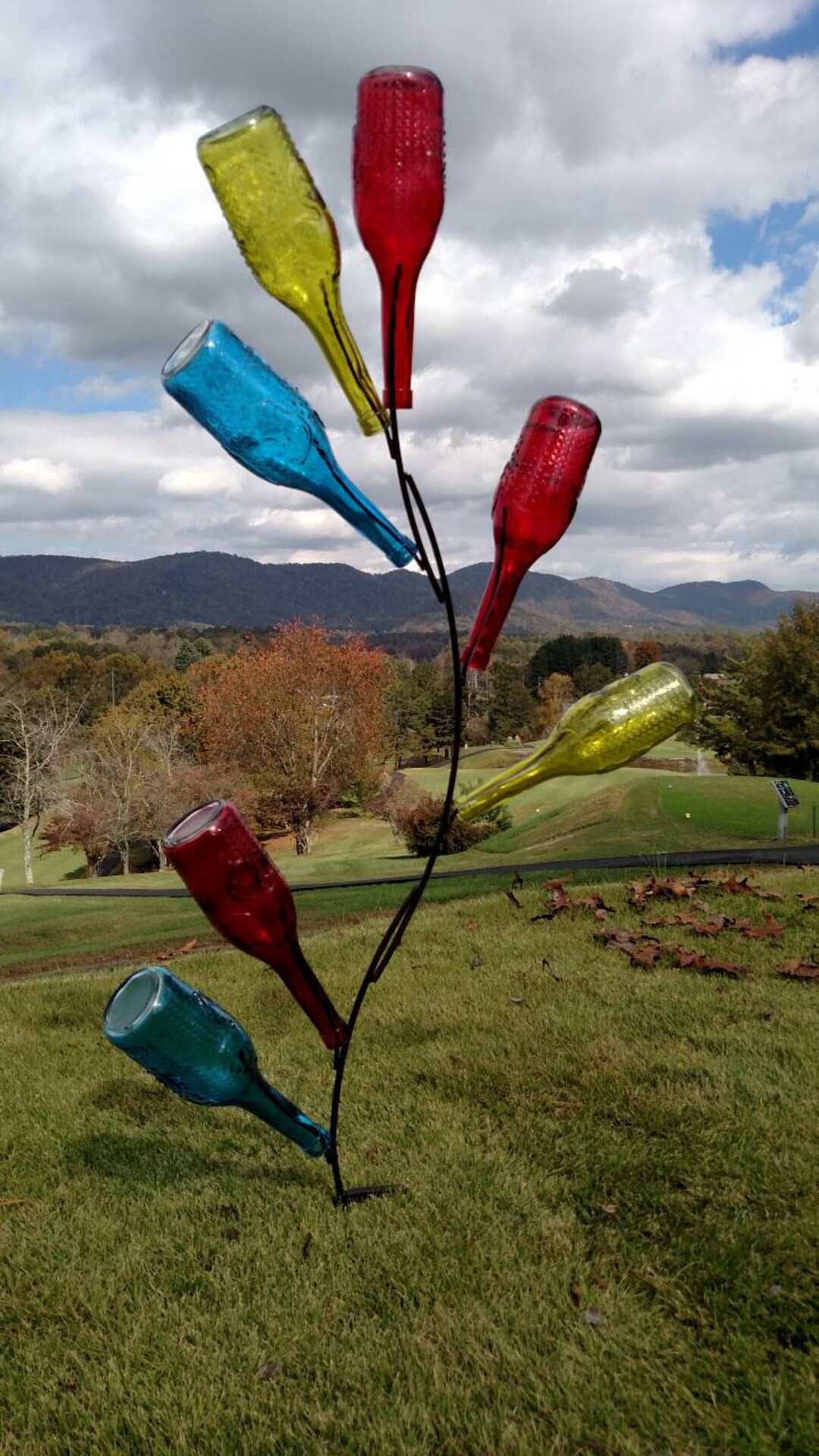 Bottle Branch, Bottle Tree, Metal Bottle Tree, Bottle Tree Garden Decor