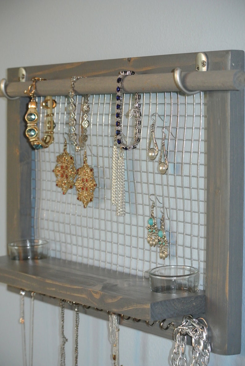 Jewelry Organizer/belt and Tie Organizer/wall Jewelry Etsy
