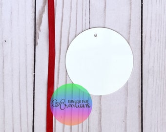 Round Ornament Metal Sublimation Blank