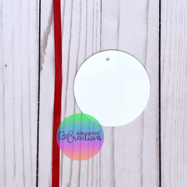 Round Ornament Metal Sublimation Blank