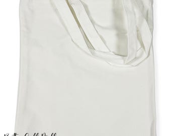Zippered Canvas Tote Bag Sublimation Blank | Double-Sided Print | Ready to Press | DIY Custom Tote for Sublimation