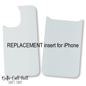 Replacement Sublimation Insert for Phone Case Compatible with iPhone (Case NOT Included)