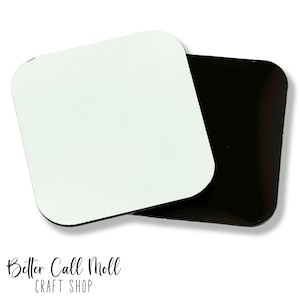MDF Sublimation Magnet Blanks, DIY Craft Magnets with Adhesive Square