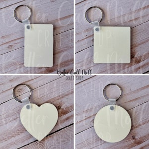 MDF Sublimation Keychain Blank