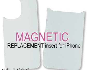 Replacement Sublimation Insert for Magnetic Phone Case Compatible with iPhone  (Case NOT Included)