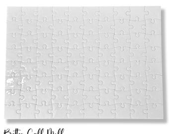 80-Piece Sublimation Puzzle Blank, DIY Photo Gift, Kids Craft