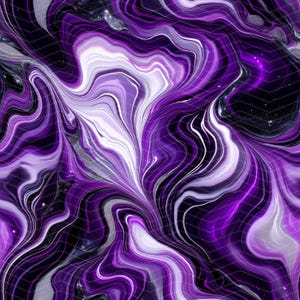 Purple and Black Marble Seamless Pattern PNG | Digital Download