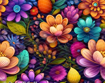 Padrão Floral Sem Costura 6 PNG | Download Digital
