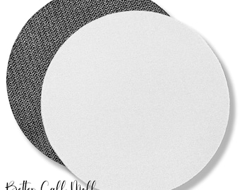 Round Neoprene Coaster Sublimation Blank Set of 2, 4 Inch Coasters, DIY Personalized Drink Coaster Craft Supply