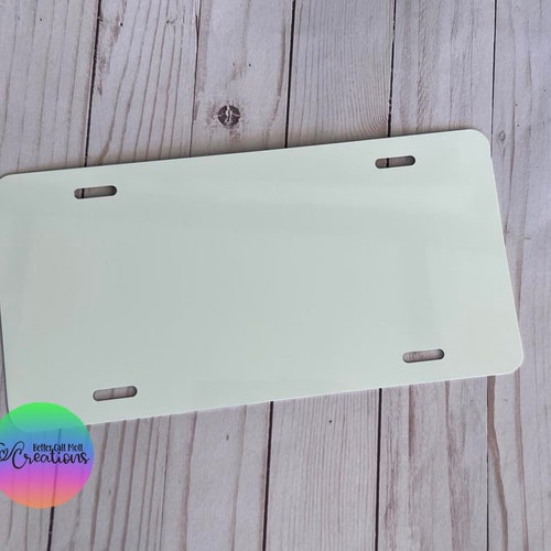 Blank Car License Plate