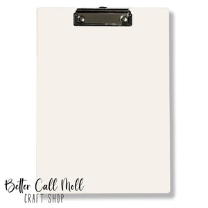 Double Sided Sublimation Clipboard Blank, Glossy MDF, DIY Craft Supply