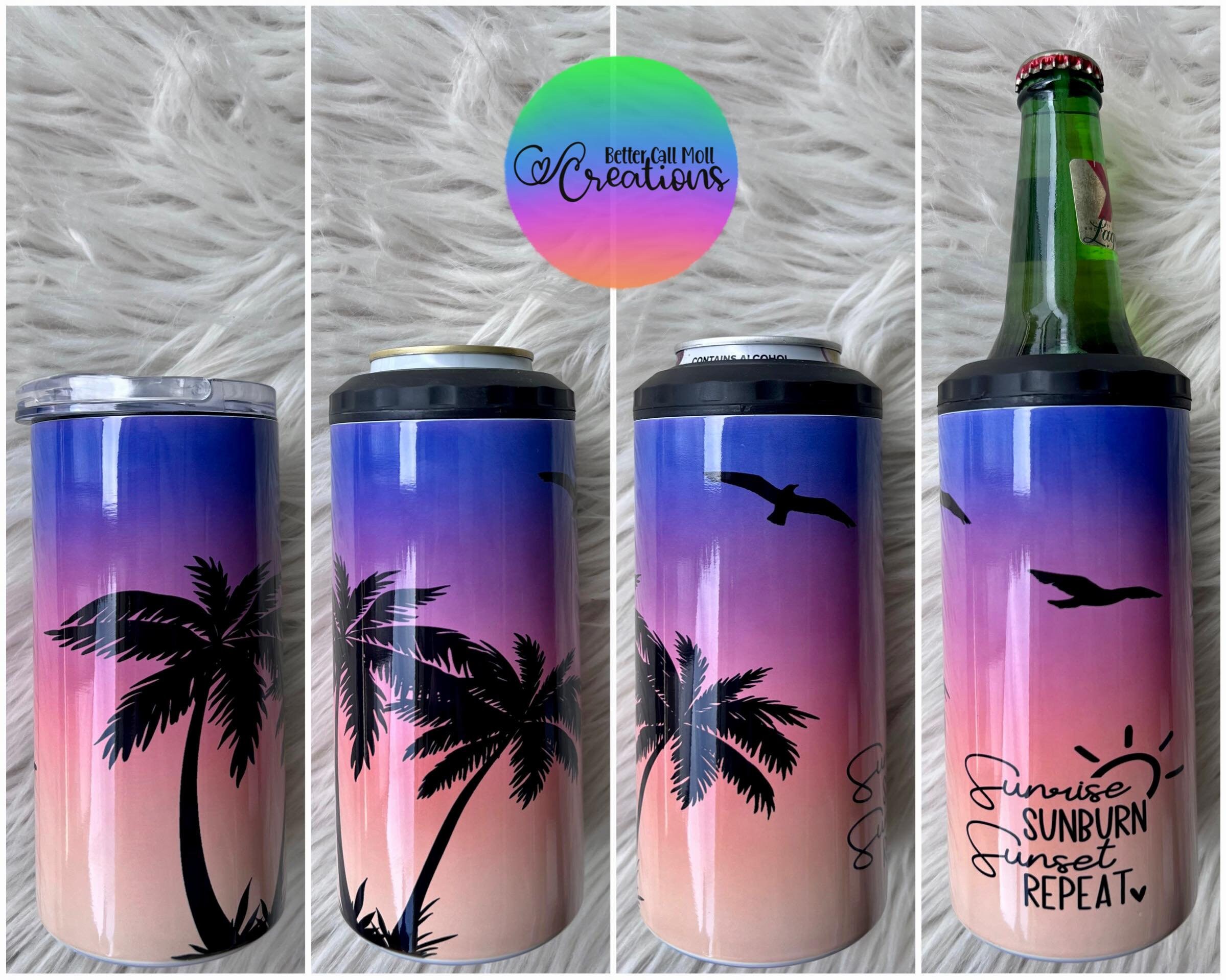 4 in 1 Can Cooler Combo (For Glitter Tumblers) – Big Lake Creations