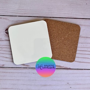 10 X Wooden MDF Coaster Blanks Craft Painting 100mm Circle Square
