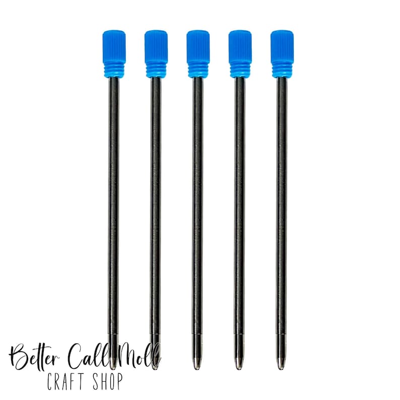 5-Pack Black or Blue Ink Refills for Twist Retractable Sublimation Ink Pens image 3