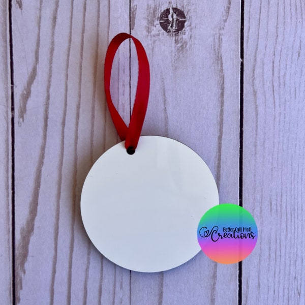 MDF Round Ornament Sublimation Blank