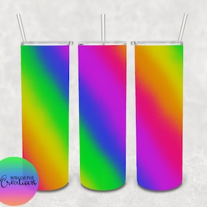 Rainbow Ombre Seamless DIGITAL Tumbler Wrap | Sublimation | Seamless | Digital Download