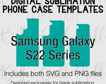 Sjablonen voor sublimatie blanco Samsung S22-serie hoesjes | Digitale sjablonen