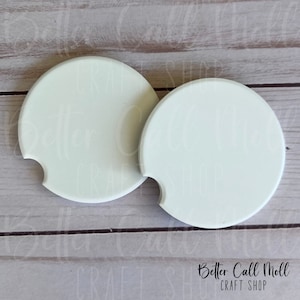 Set of 2 - Sublimation Sandstone Car Coaster Blanks
