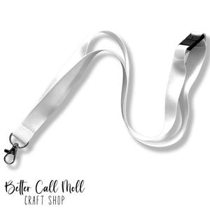 Sublimation Lanyard Blank, Breakaway Polyester ID Badge Lanyard