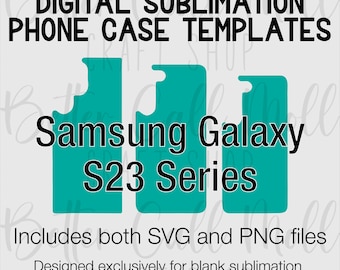 Sjablonen voor blanco sublimatie Samsung S23-serie hoesjes | Digitale sjablonen