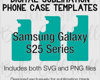 Sjablonen voor blanco sublimatie Samsung S25-serie hoesjes | Digitale sjablonen