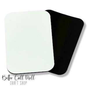 MDF Sublimation Magnet Blanks, DIY Craft Magnets with Adhesive Rectangle