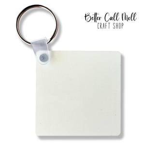 Double Sided Sublimation Keychain Blanks, DIY Craft Supply