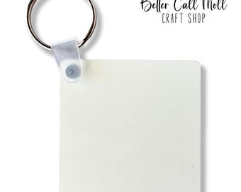 Double Sided Sublimation Keychain Blanks, DIY Craft Supply