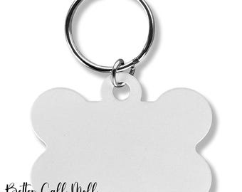Pet ID Tag, Metal Sublimation Blank, Craft Supply