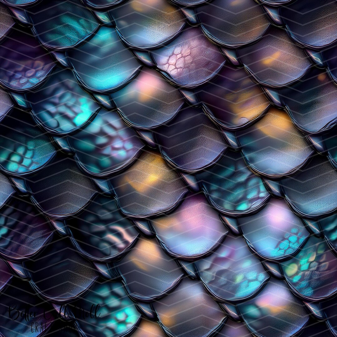 Scales Seamless Pattern PNG | Digital Download - Etsy