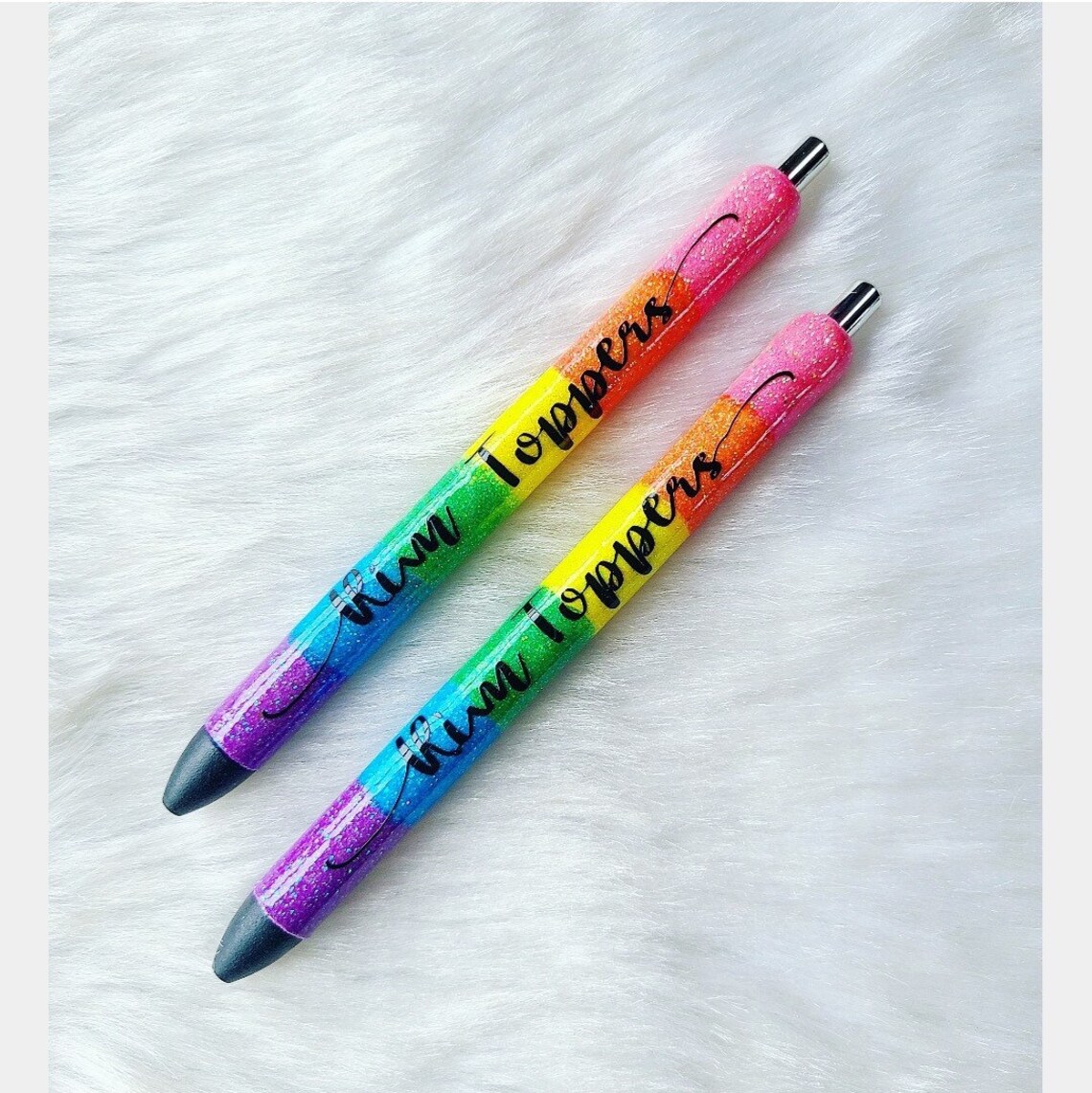 Rainbow Glitter Pens please read description Etsy