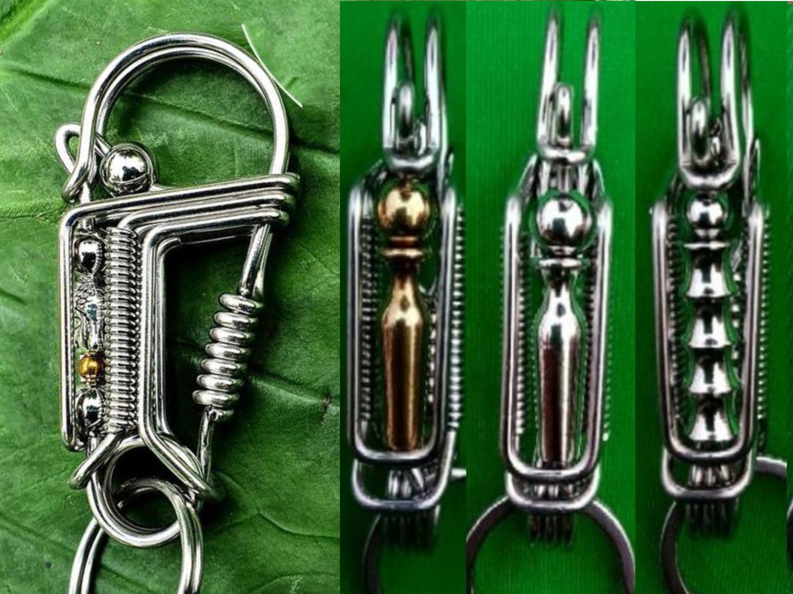 Handmade wire wrapped keychainctoom key chain for men Etsy