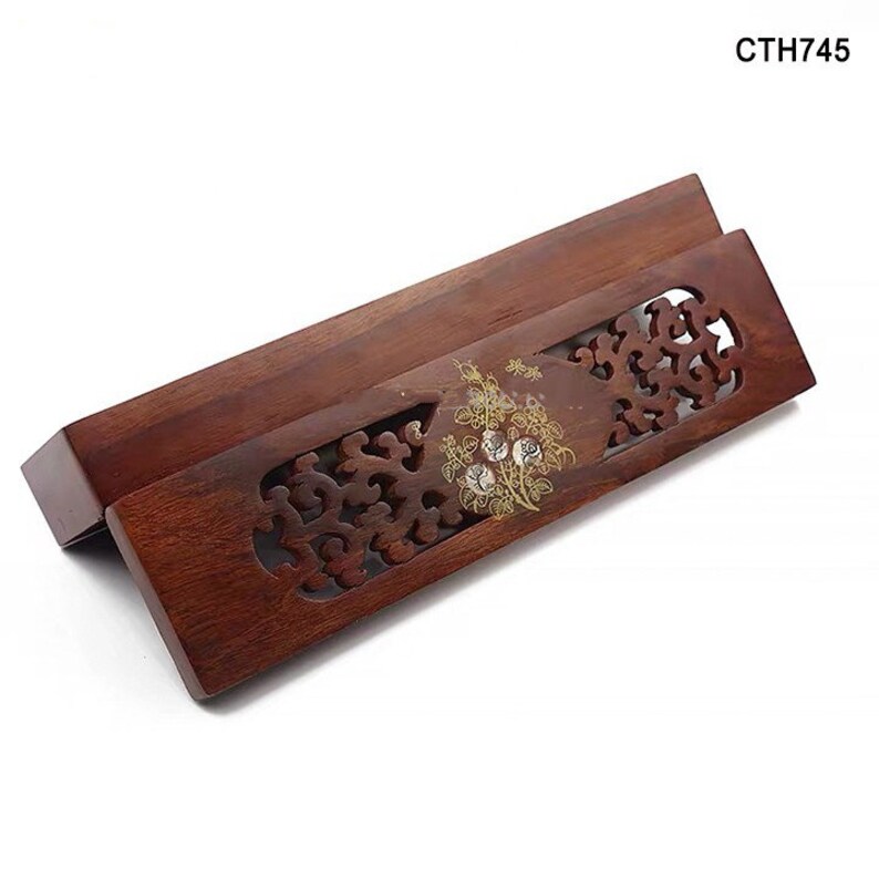 Personalized chopsticks box Handmade Wood chopstick box rest Etsy