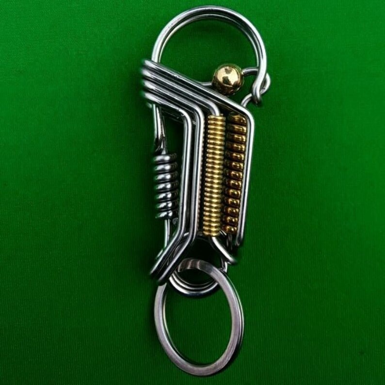 Handmade personalized keychainwire key chaincustom keychain Etsy