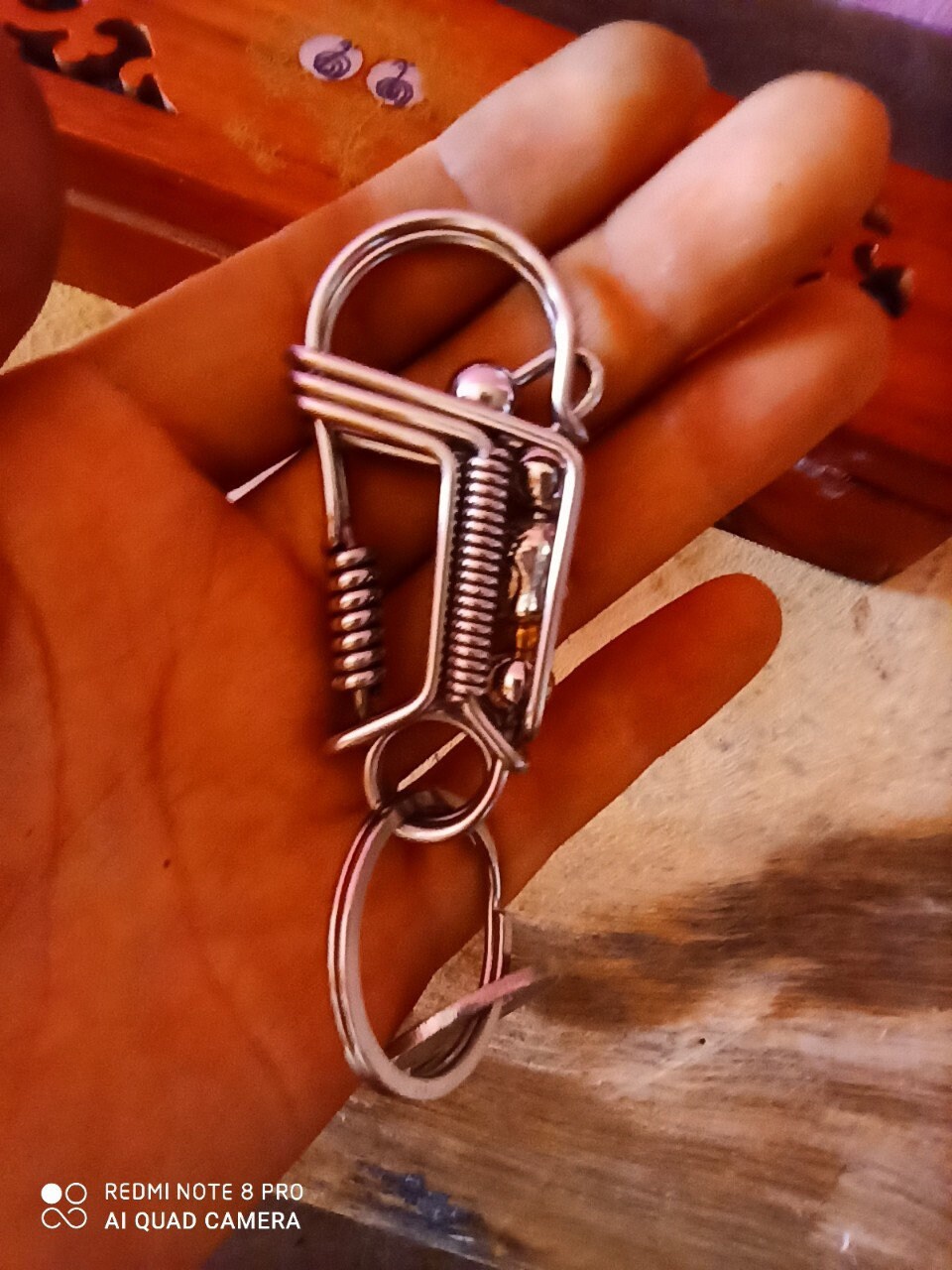 Ctoom keychain for menhandmade wire wrapped keychain Etsy